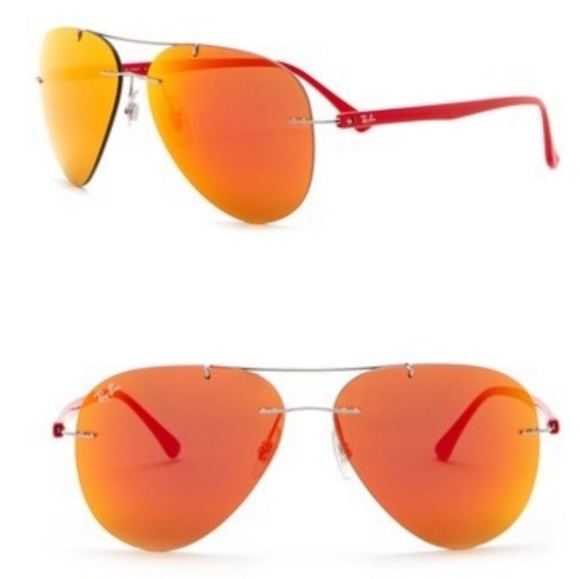 🕶Orange Ray Bans🕶 - Picture 3 of 4